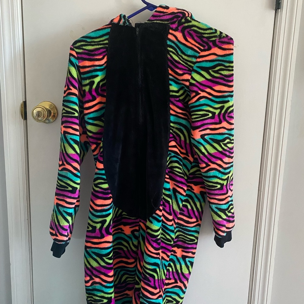 Pajama onesie. tail is a little messed up but it’s not bad as shown in picture
